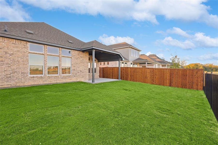 View of yard featuring a patio