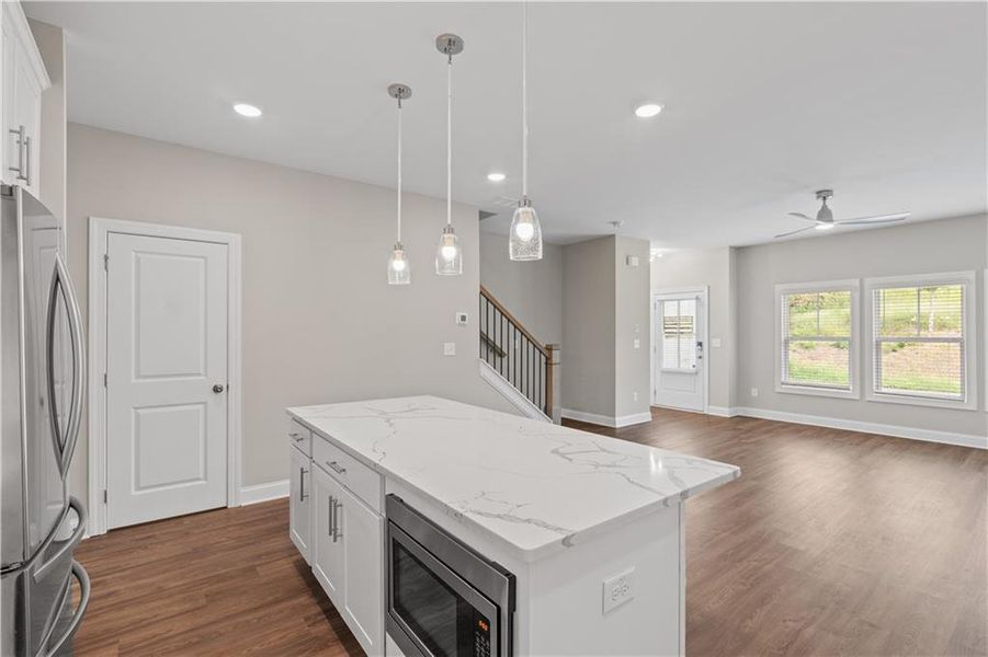 Furnished interior view inside a new home in , Atlanta (Image 10).