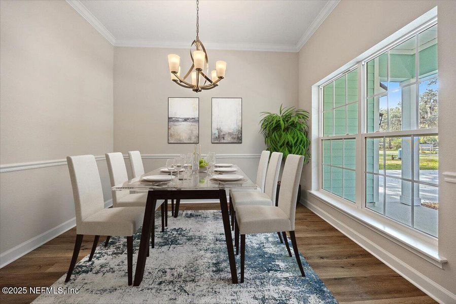 Furnished interior view inside a new home in , Jacksonville (Image 6).