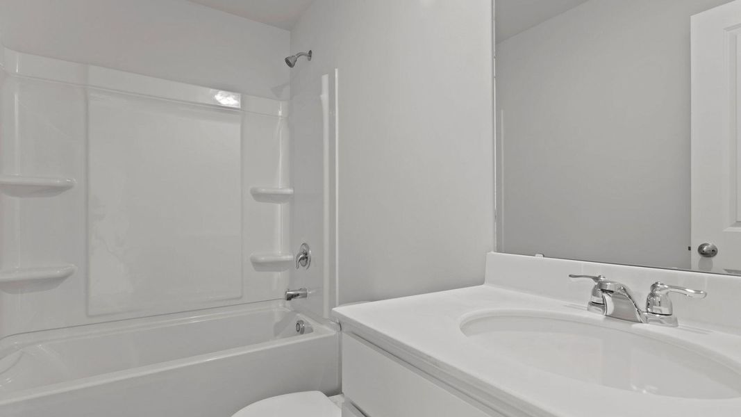 Furnished interior view inside a new home in Center Pointe, Santee (Image 10).