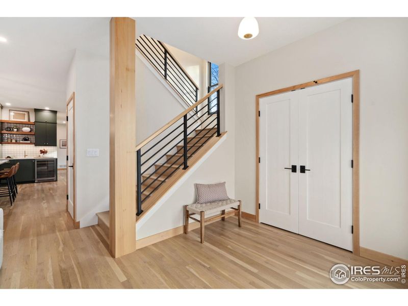 Entryway with large Coat Closet