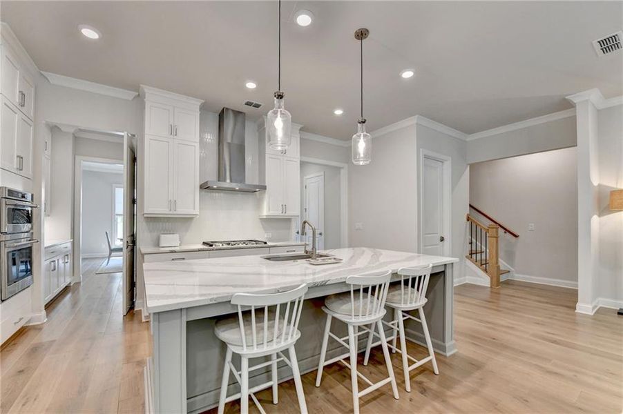 Furnished interior view inside a new home in , Canton (Image 40).