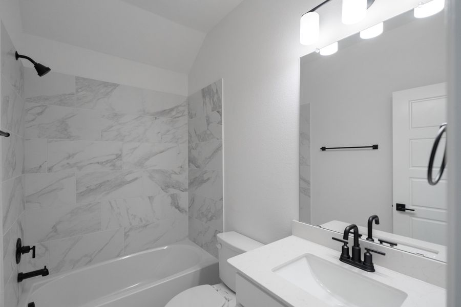 Furnished interior view inside a new home in Valencia on the Lake, Little Elm (Image 14).