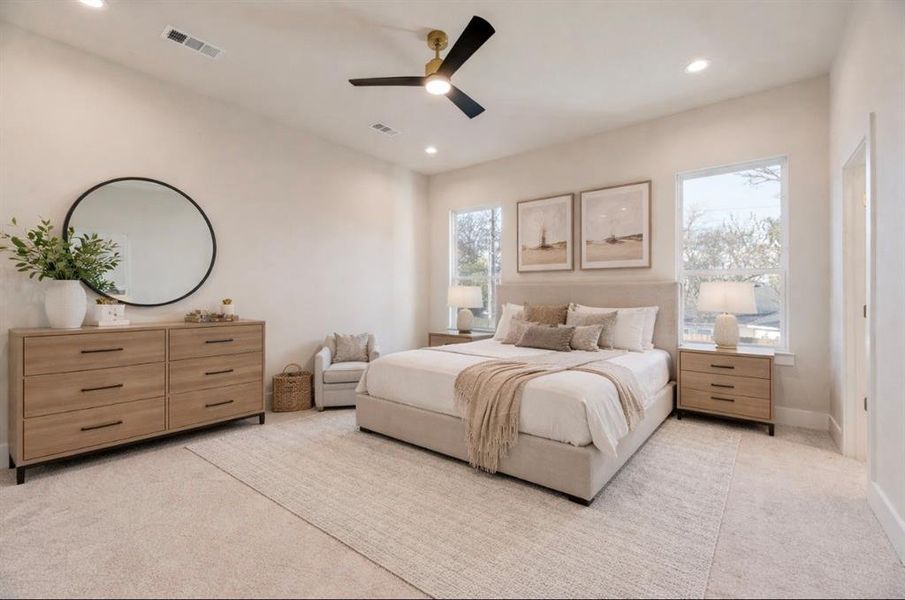 Furnished interior view inside a new home in , Dallas (Image 9).