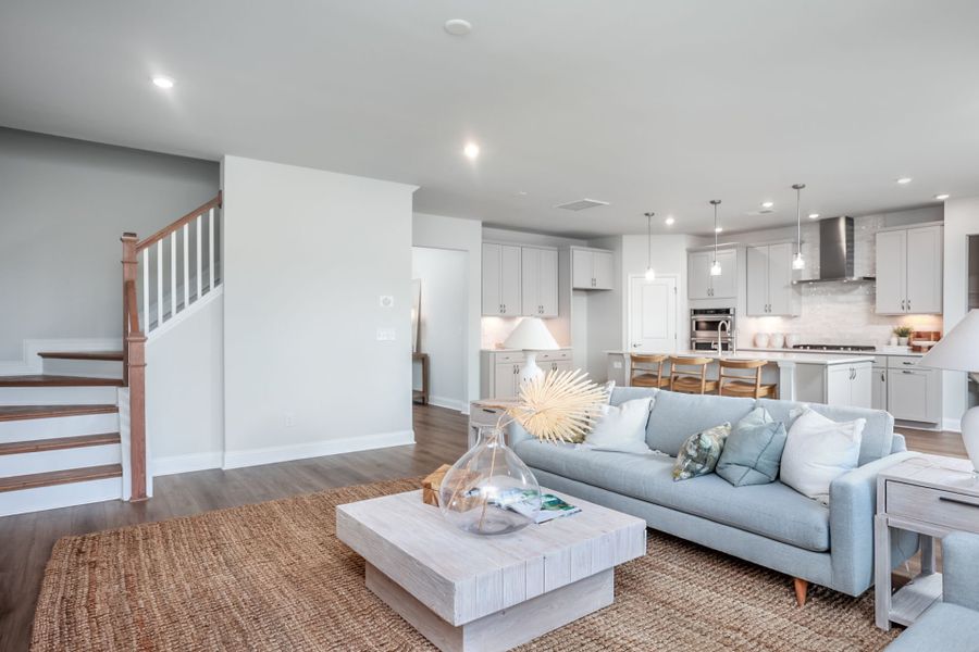 Representative furnished interior of a home built from the Valleybrook by Pulte Homes in Lewiston Meadows, Greensboro (Image 3).