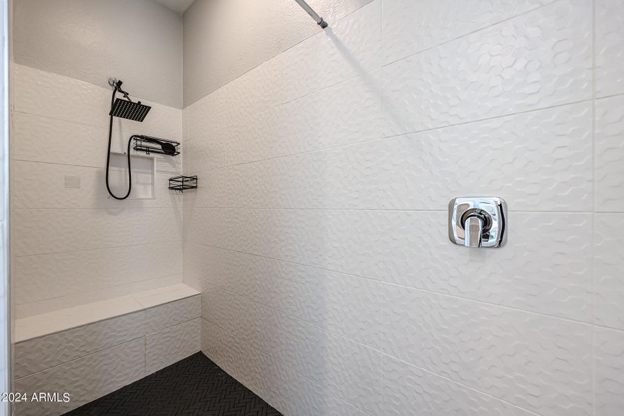 Modern tile shower