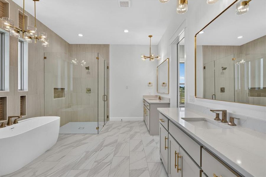 Furnished interior view inside a new home in , Godley (Image 14).