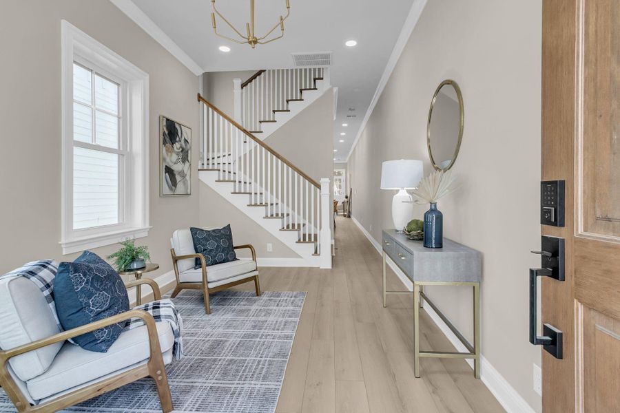 Furnished interior view inside a new home in , Charleston (Image 8).
