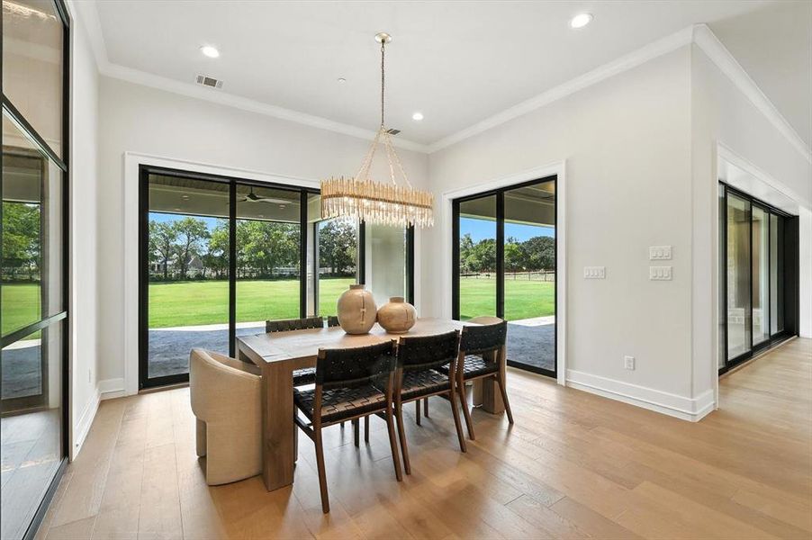 Furnished interior view inside a new home in , Bartonville (Image 11).