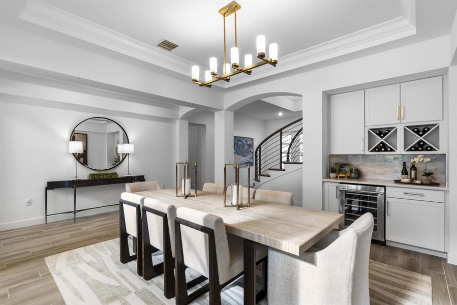 Furnished interior view inside a new home in , Jupiter (Image 52).