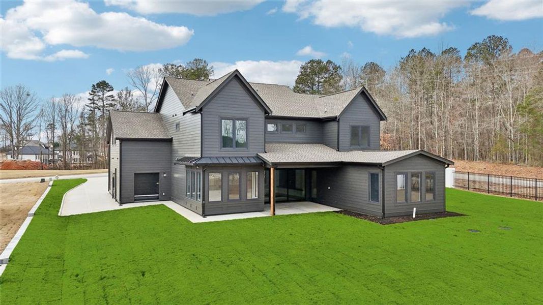 Front exterior of a new home in , Auburn, GA, highlighting curb appeal (Image 30).