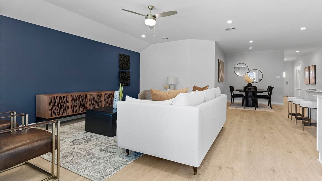 Furnished interior view inside a new home in Tamarron, Fulshear (Image 15).