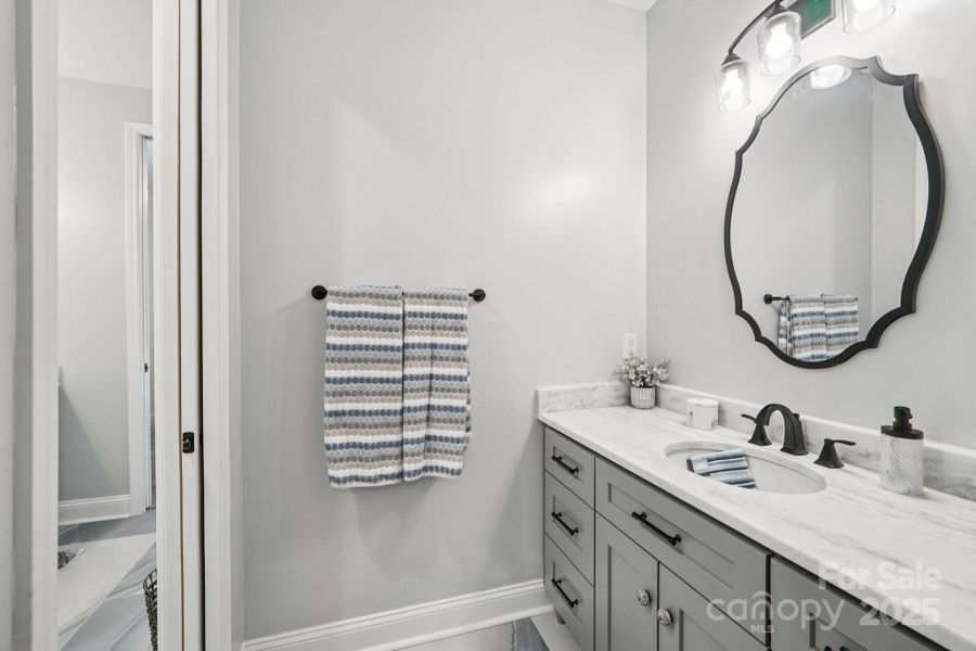 Furnished interior view inside a new home in , Clover (Image 35).