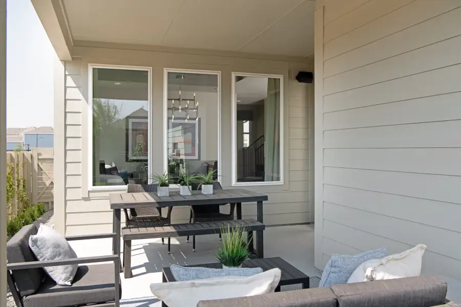 Representative exterior details of a home built from the Poppy by Tri Pointe Homes in The Retreat at Harvest, Argyle (Image 3).