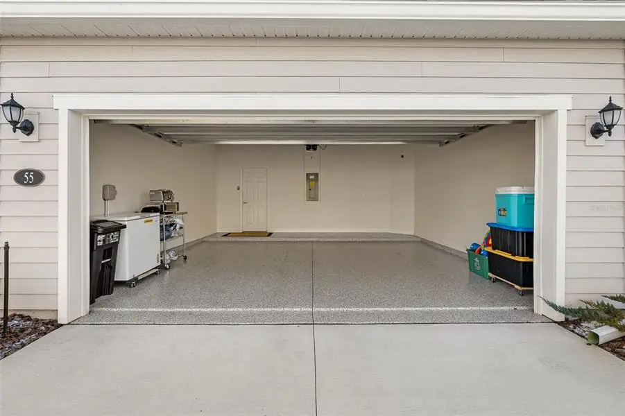 Exterior details and patio area of a home in Somerset - Classic Series, Palm Coast (Image 3).
