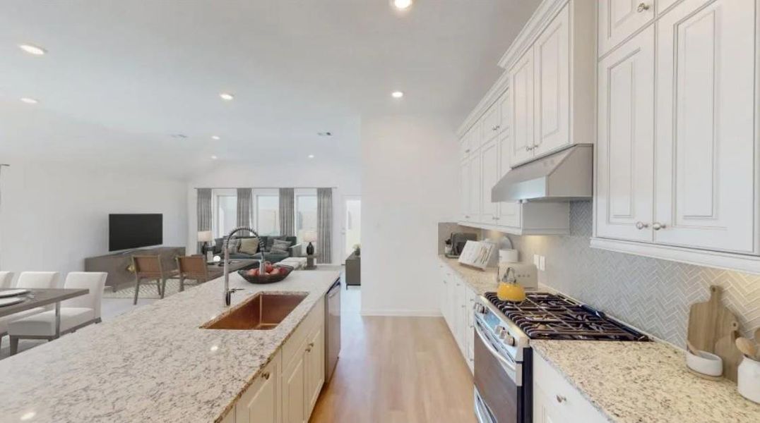 Furnished interior view inside a new home in Samara, League City (Image 4).