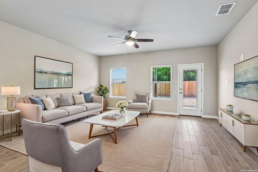 Furnished interior view inside a new home in Royal Crest, San Antonio (Image 14).