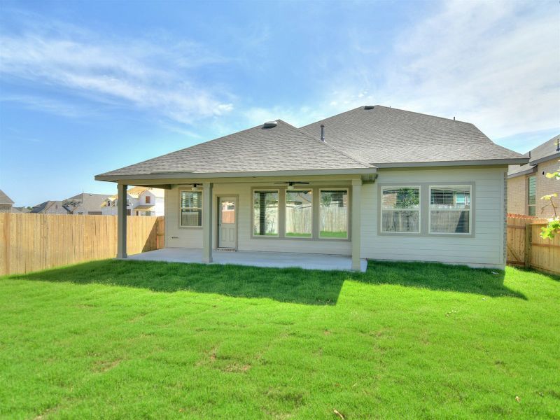 Representative exterior details of a home built from the The Clairmont by David Weekley Homes in Davis Ranch 50', San Antonio (Image 3).