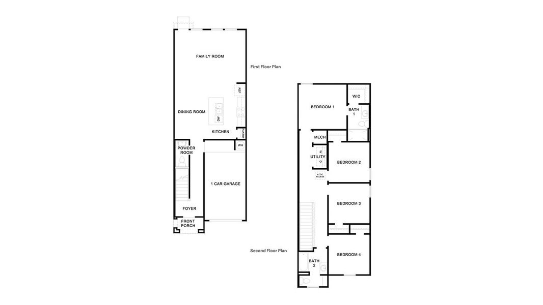 2D floor plan layout for the The Altaria by D.R. Horton in Sonora, San Antonio, TX (Image 3).