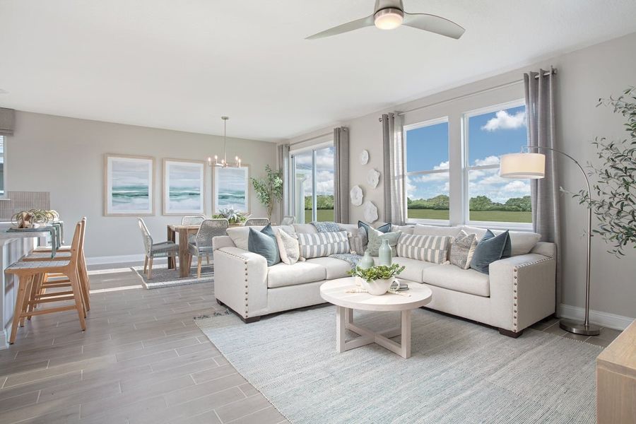 Representative furnished interior of a home built from the Plan 1707 by KB Home in Anabelle Island - Executive Series, Green Cove Springs (Image 4).