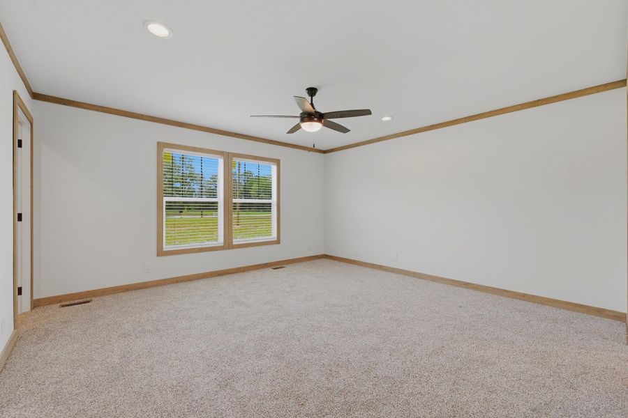 Spacious, unfurnished interior of a new home in , Cross (Image 22).
