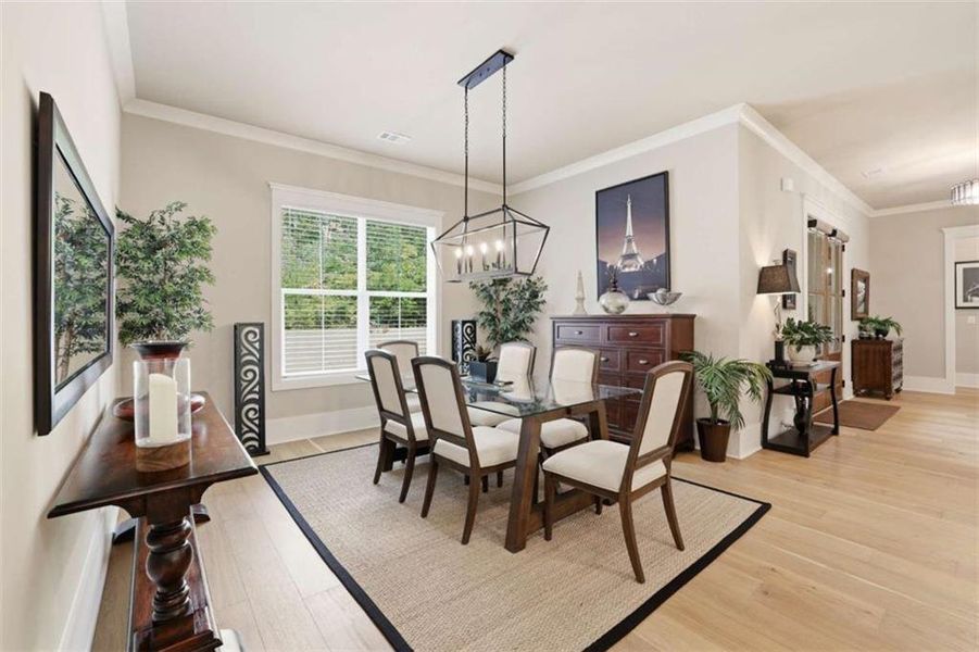 Furnished interior view inside a new home in , Clarkesville (Image 58).