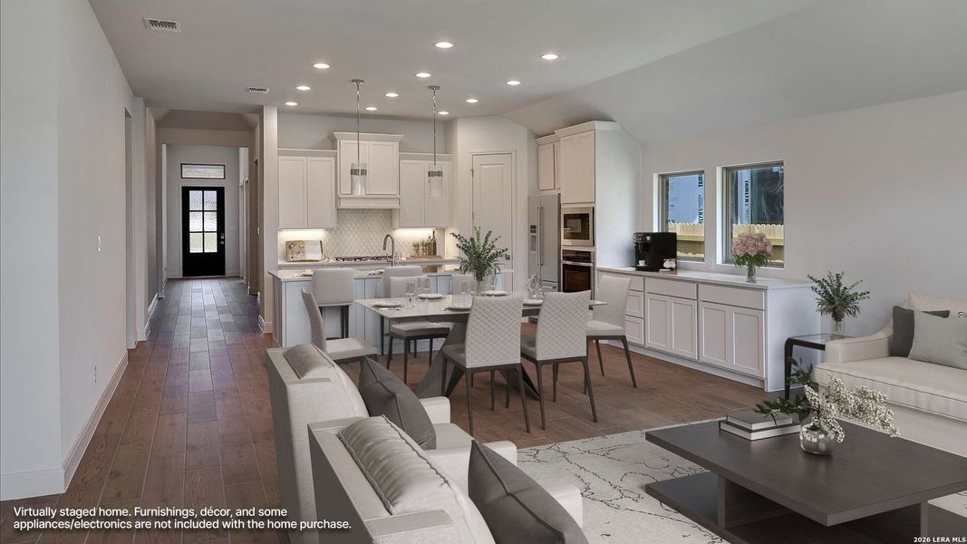 Furnished interior view inside a new home in Kallison Ranch, San Antonio (Image 11).