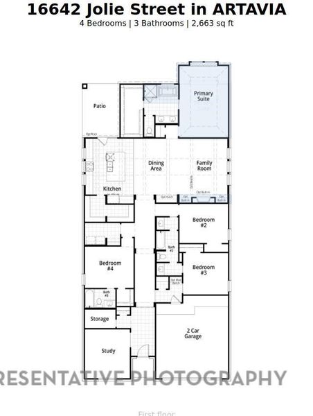 2D floor plan layout of this home in ARTAVIA: 50ft. lots, Conroe, TX (Image 3). 2D floor plan layout of this home in ARTAVIA: 50ft. lots, Conroe, TX (Image 3).