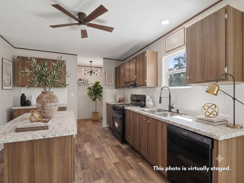 Furnished interior view inside a new home in , Cleveland (Image 7).