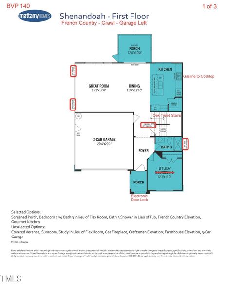 BVP 140 Shenandoah QMI 1st Floor