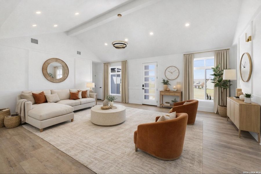 Furnished interior view inside a new home in , Bandera (Image 19).