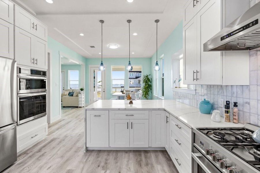 Furnished interior view inside a new home in , Galveston (Image 35).
