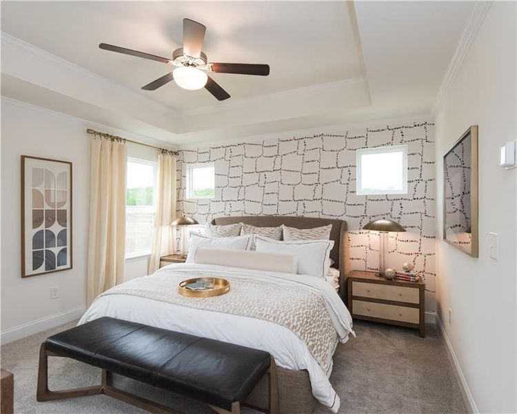 Furnished interior view inside a new home in Mulberry Summit, Flowery Branch (Image 22).