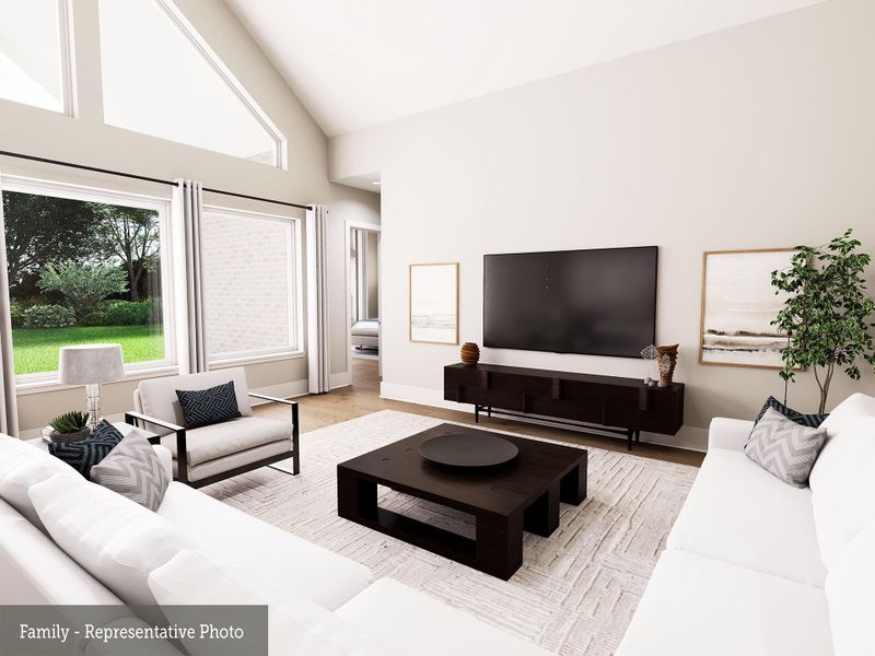 Furnished interior view inside a new home in The Woodlands Hills 70’, Willis (Image 16).