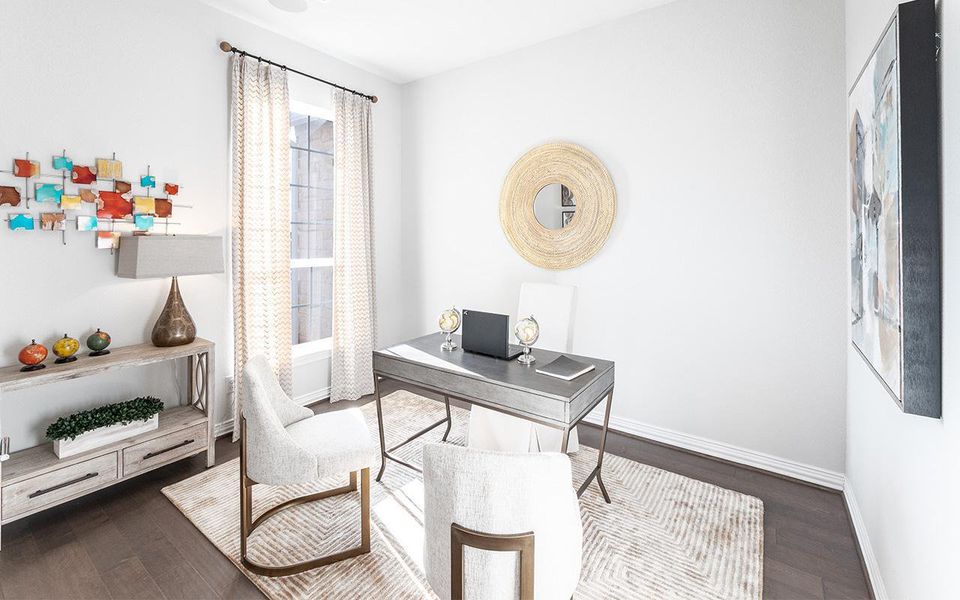 Representative furnished interior of a home built from the Atascadero by CastleRock Communities in Solterra, Mesquite (Image 5).