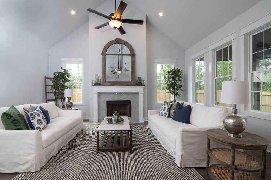 Representative furnished interior of a home built from the The Julia by Reece Homes in Pebble Creek, College Station (Image 8).