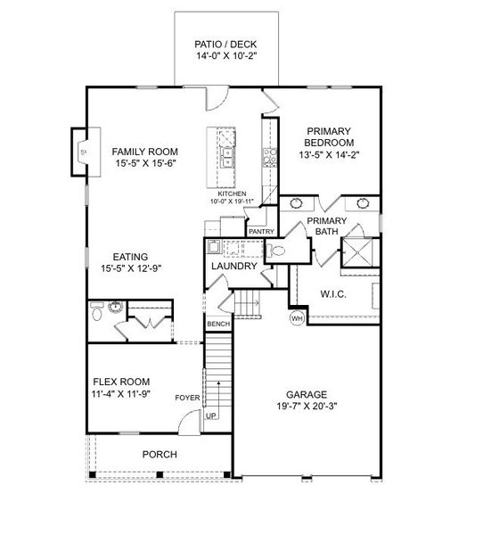 2D floor plan layout for the The Graham by Stanley Martin Homes in The Beacon at Old Peachtree Single Family Homes, Lawrenceville, GA (Image 3). 2D floor plan layout for the The Graham by Stanley Martin Homes in The Beacon at Old Peachtree Single Family Homes, Lawrenceville, GA (Image 3).
