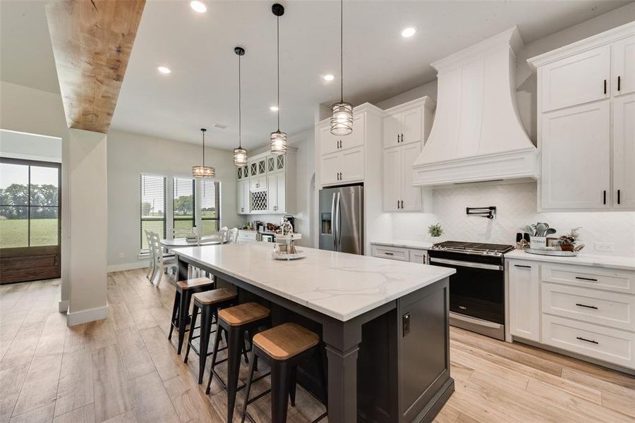 Furnished interior view inside a new home in , Krum (Image 16).
