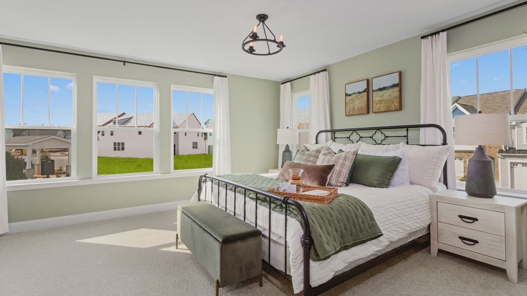 Furnished interior view inside a new home in Spring Village Townhomes, Angier (Image 9).