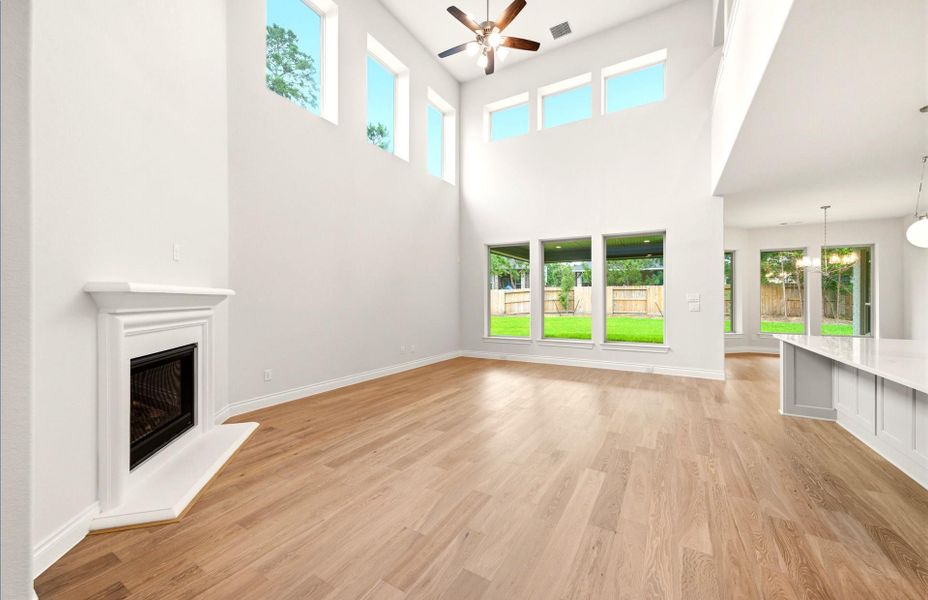 Spacious, unfurnished interior of a new home in The Woodlands Hills 65′, Willis (Image 31).