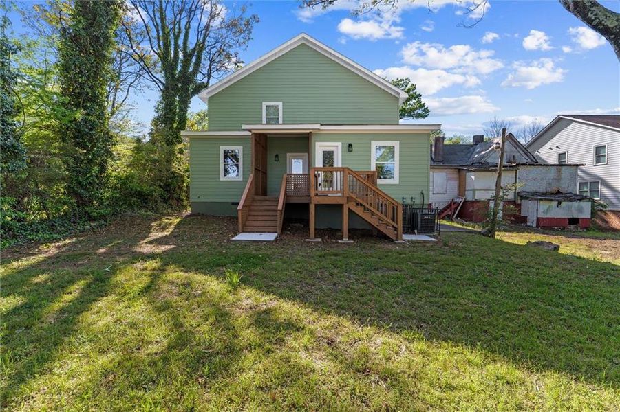 Exterior details and patio area of a home in , Atlanta (Image 31).