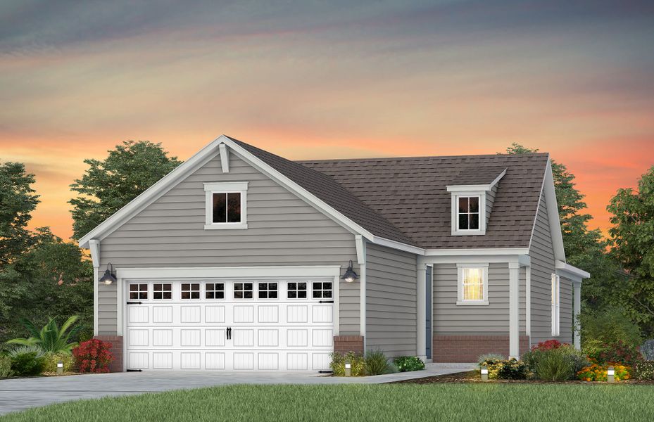 Representative exterior photo of a completed home built from the Alpine by Del Webb in Del Webb Wilmington at Mallory Creek, Leland, NC (Image 2).