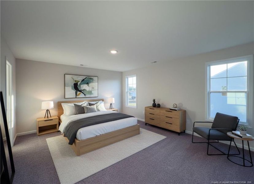 Primary Bedroom - virtually staged