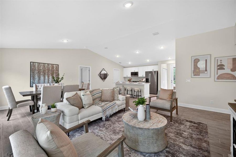 Furnished interior view inside a new home in , Port Charlotte (Image 15). Furnished interior view inside a new home in , Port Charlotte (Image 15).