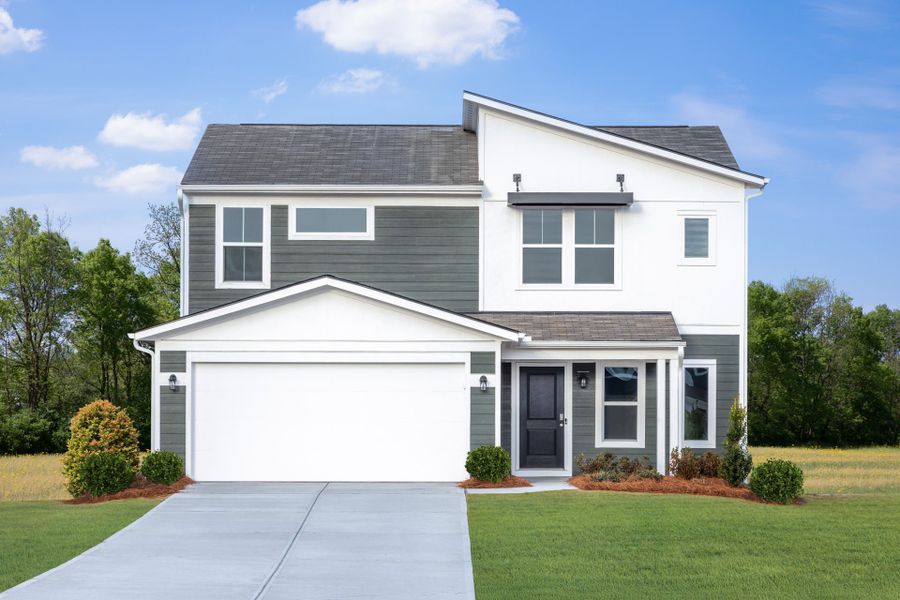 Representative exterior photo of a completed home built from the Wesley by Fischer Homes in Sage Woods, Dallas, GA (Image 22).