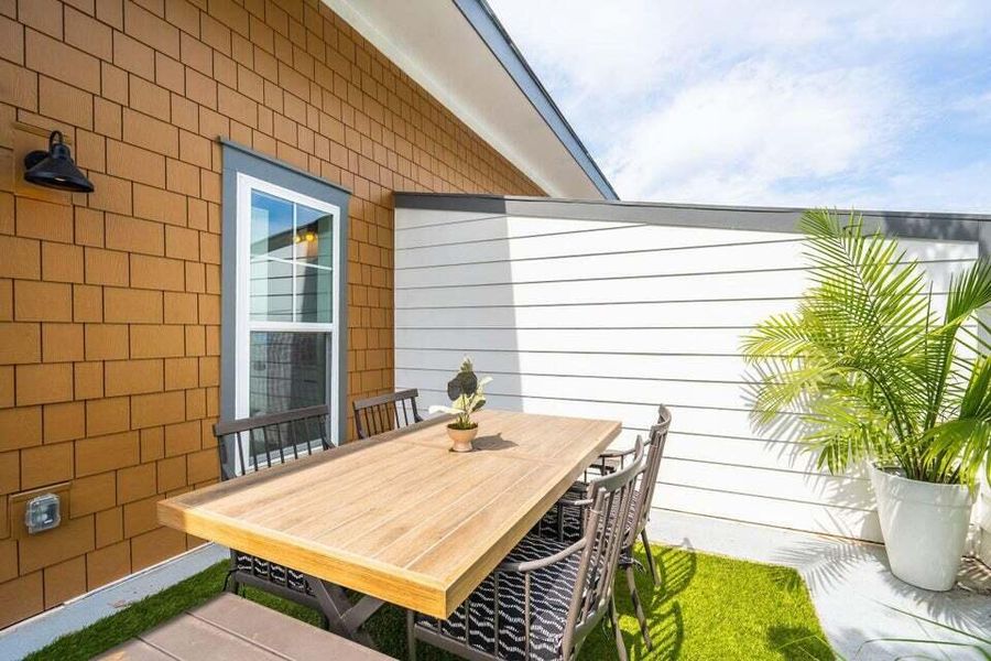 Exterior details and patio area of a home in , North Charleston (Image 23).