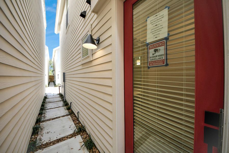 Exterior details and patio area of a home in , Houston (Image 25).