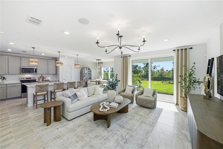 Furnished interior view inside a new home in , Venice (Image 10). Furnished interior view inside a new home in , Venice (Image 10).