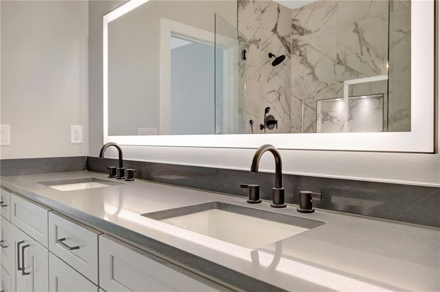 Furnished interior view inside a new home in , Atlanta (Image 33).