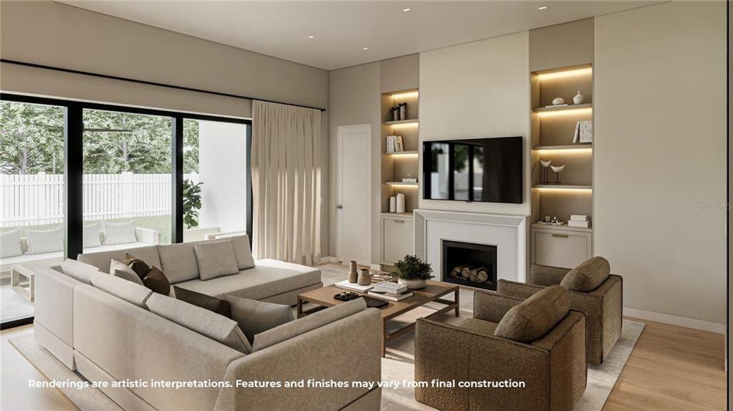 Furnished interior view inside a new home in , Winter Park (Image 6).